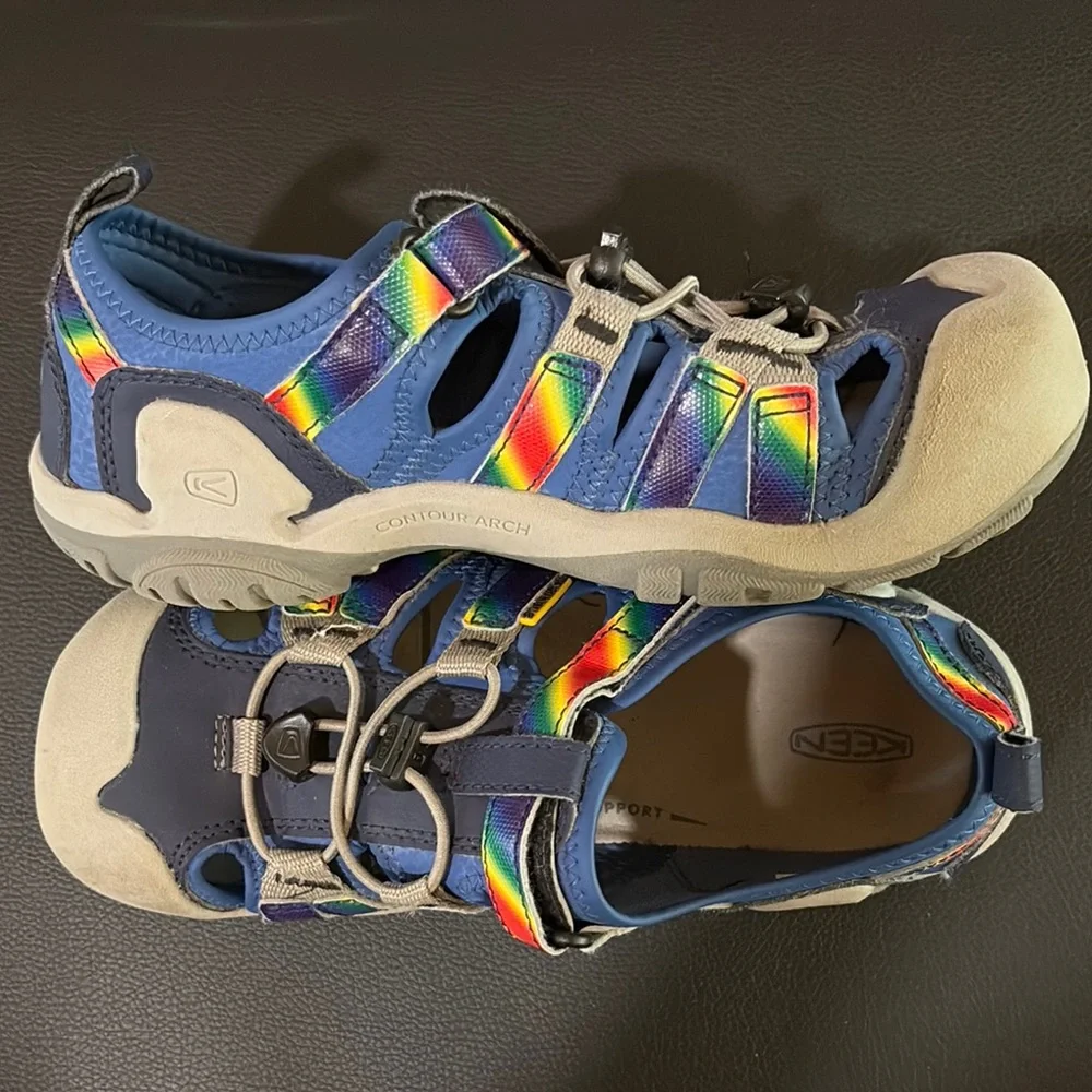 Keen Blue size 4 Water Shoes with Closed Toe and Adjustable Straps